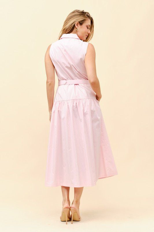 Vestido rosa baby - VESTIDO LARGO REGULAR Boutiquemirel 