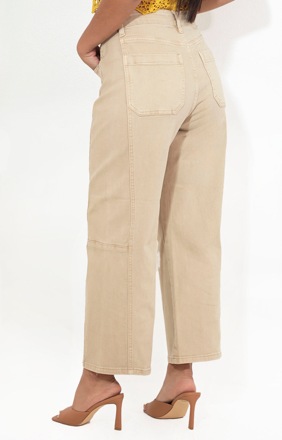 Pantalon beige recto - PANTALON Boutiquemirel 