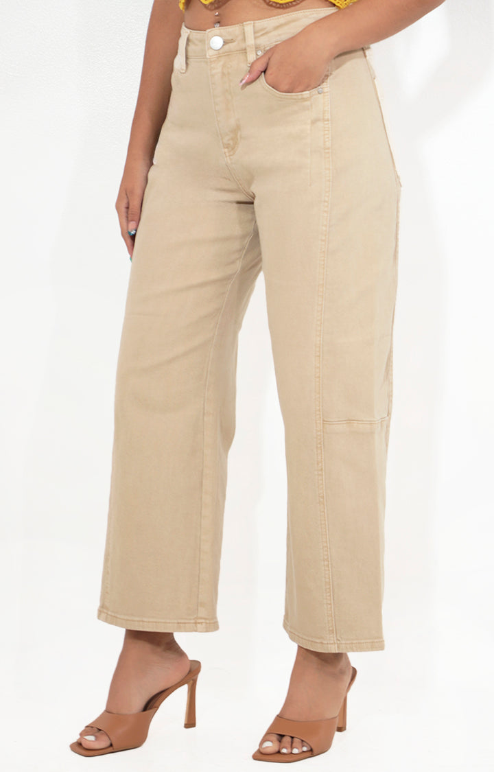 Pantalon beige recto - PANTALON Boutiquemirel 