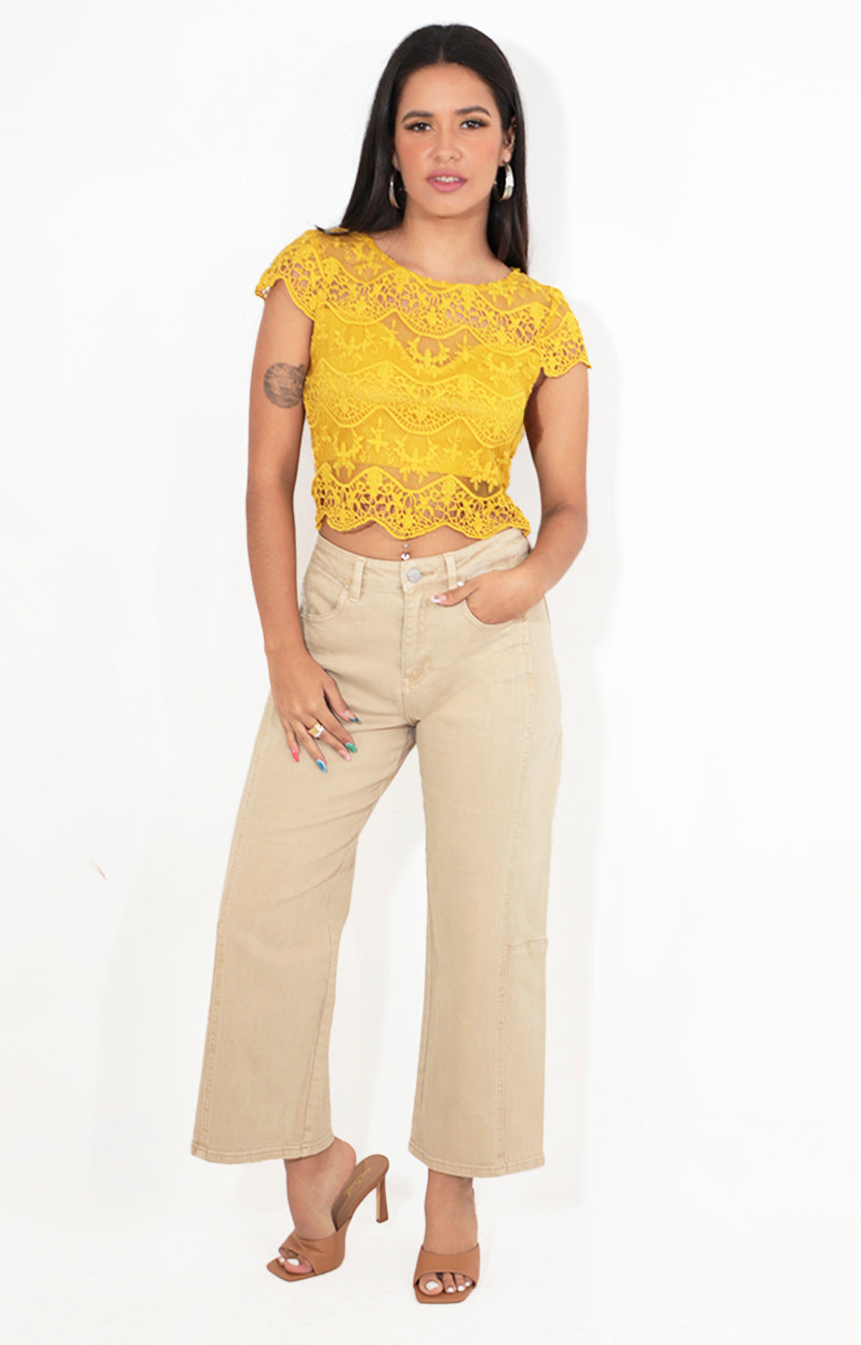 Pantalon beige recto - PANTALON Boutiquemirel 