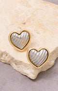 Aretes de corazón plata - ARETE Boutiquemirel 