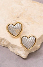 Aretes de corazón plata - ARETE Boutiquemirel 