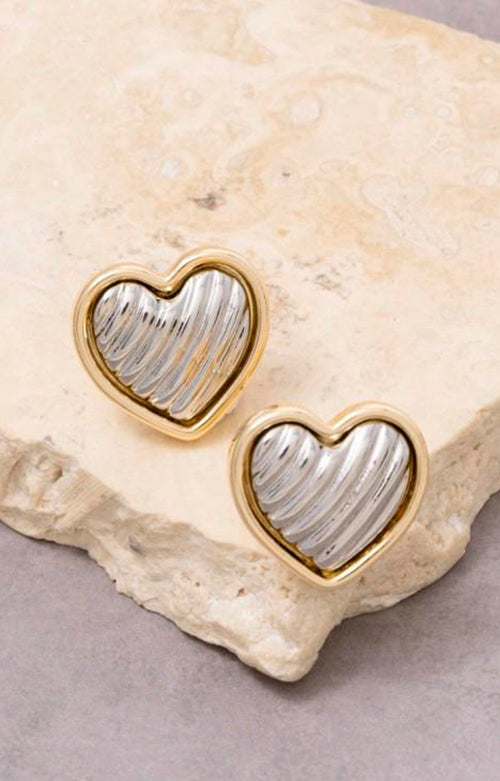 Aretes de corazón plata - ARETE Boutiquemirel 