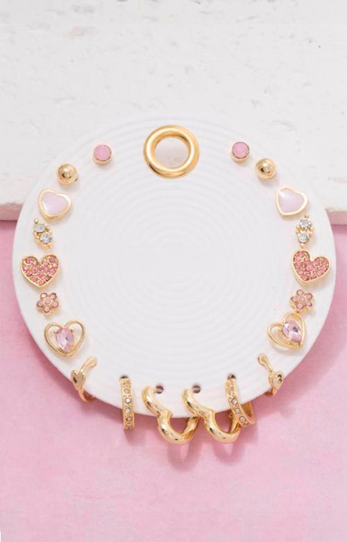 Aretes dorados de corazòn - ARETE Boutiquemirel 