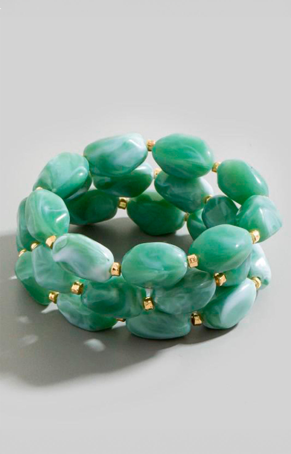 Pulsera verde de piedra natural - PULSERA Boutiquemirel 