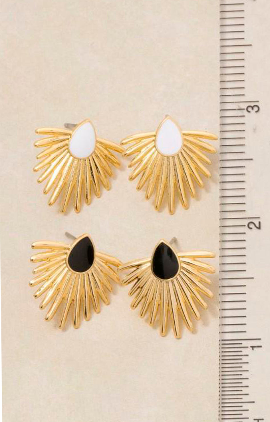 Arete dorado con negro - ARETE Boutiquemirel 