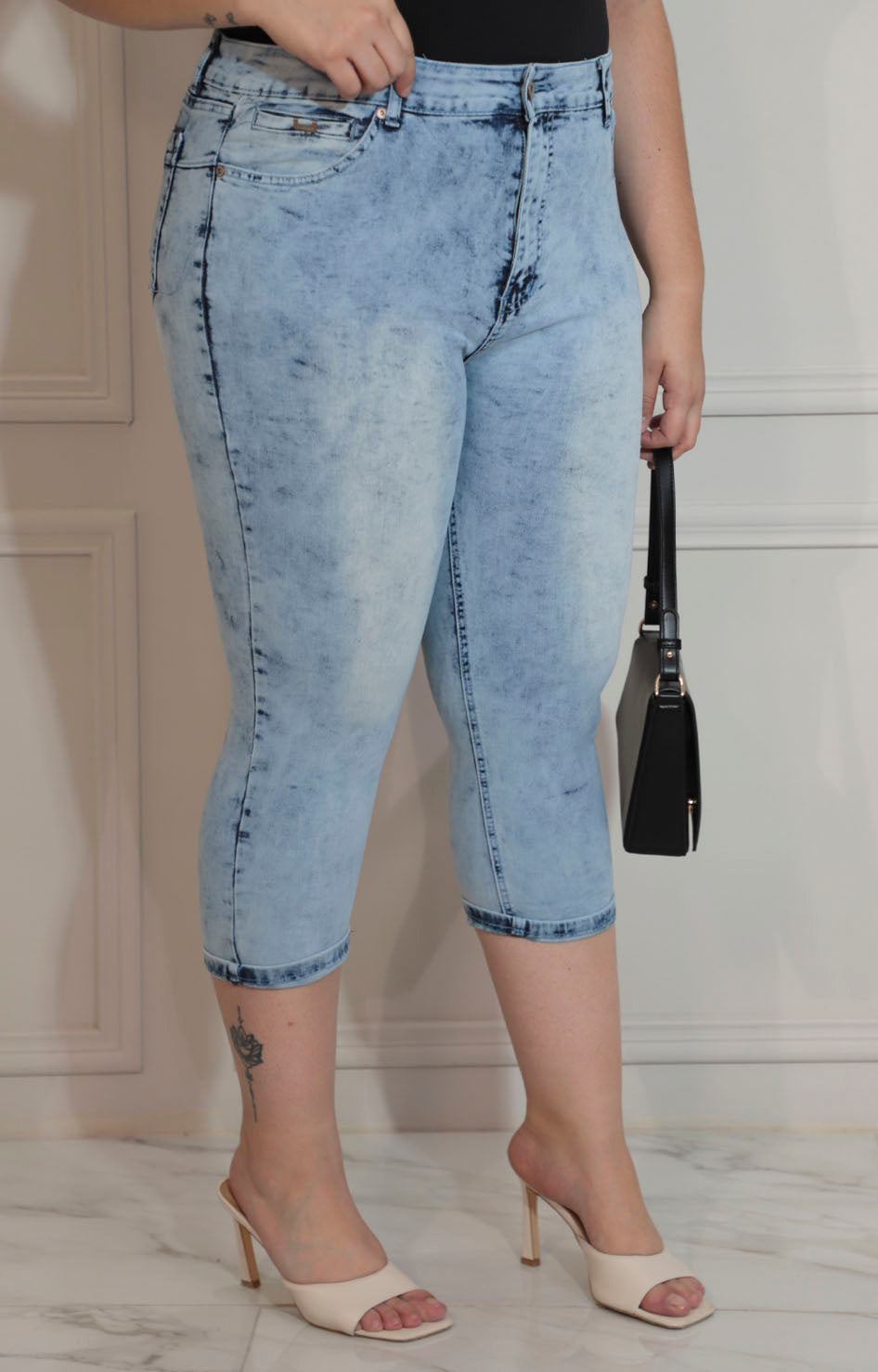 Capri de mezclilla azul claro - CAPRI XL Boutiquemirel 