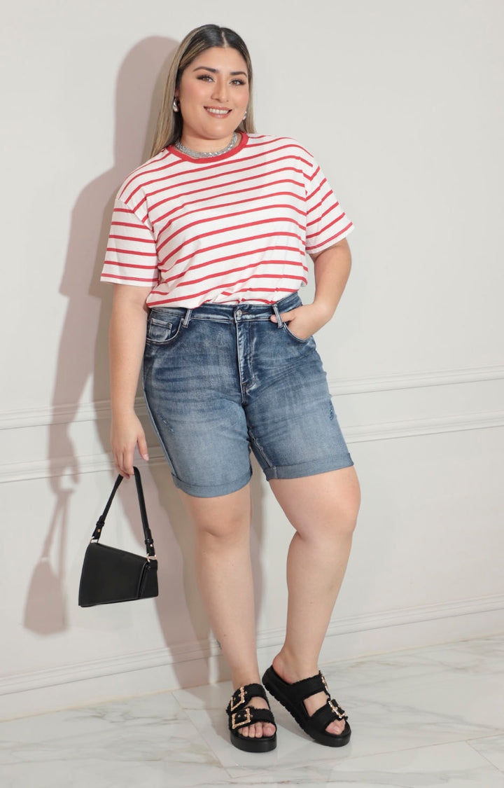 Capri de mezclilla azul claro - CAPRI XL Boutiquemirel 