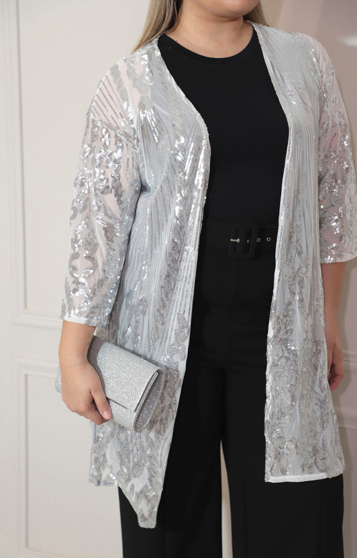 Kimono plata con lentejuela - KIMONO Boutiquemirel 