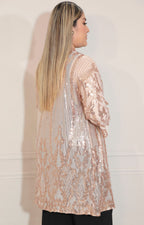 Kimono beige con lentejuela - KIMONO Boutiquemirel 