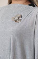 Kimono plata con abertura en hombro - KIMONO Boutiquemirel 