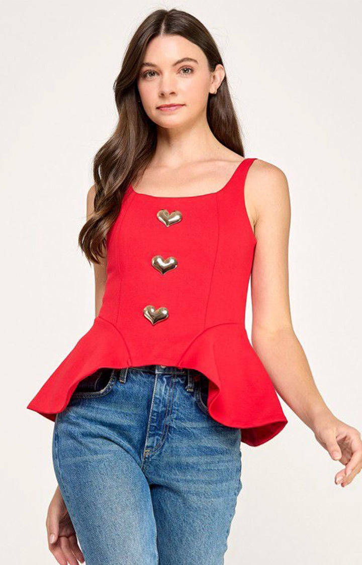 Blusa roja de tirantes - BLUSAS REGULAR Boutiquemirel 
