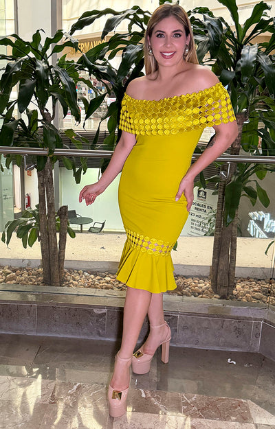 Vestido amarillo lima - Boutiquemirel