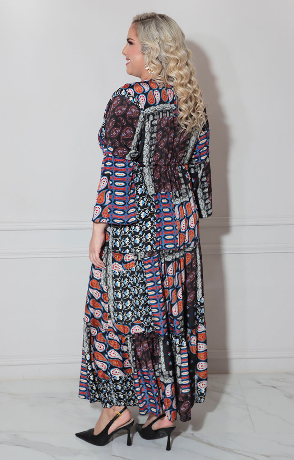 Vestido azul marino paisley - VESTIDO XL Boutiquemirel 