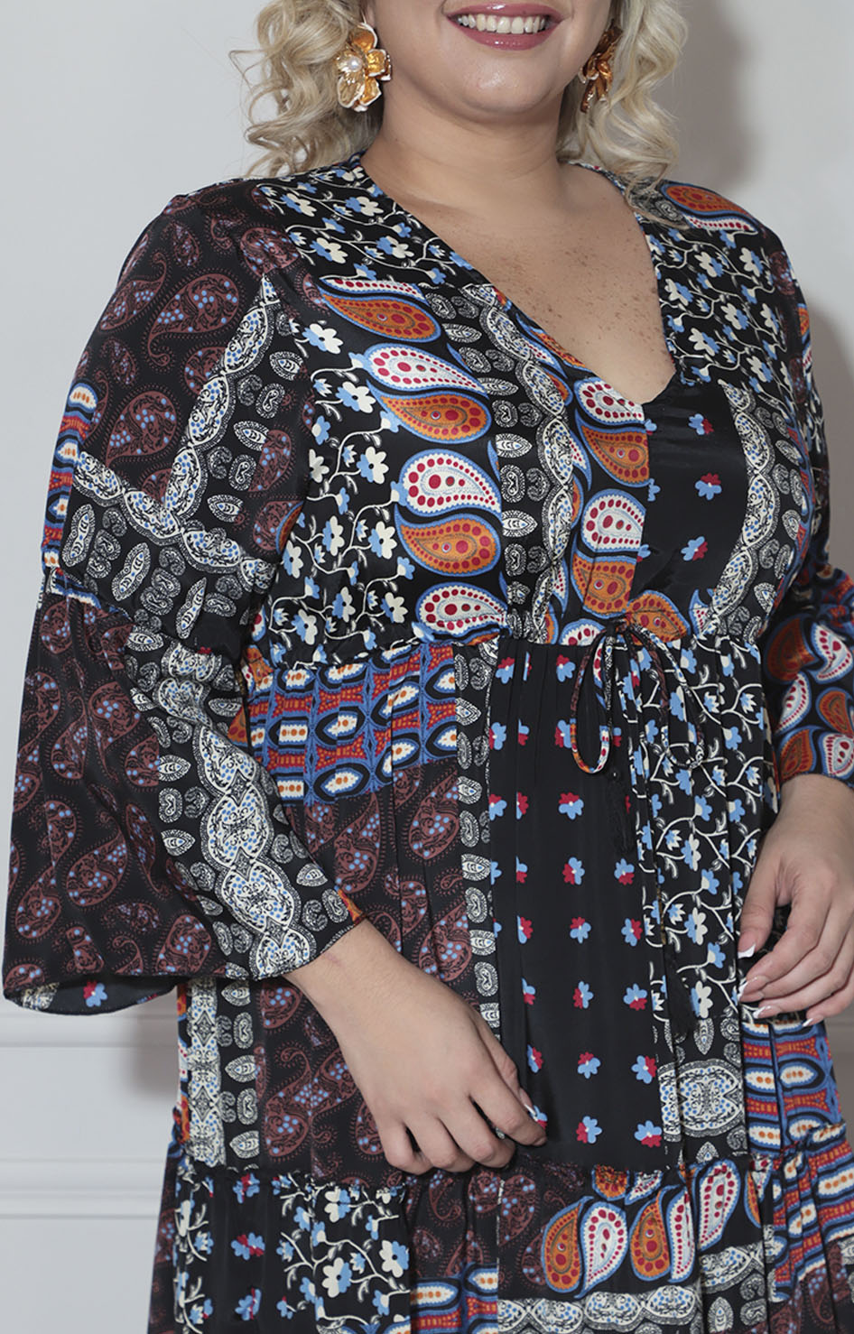 Vestido azul marino paisley - VESTIDO XL Boutiquemirel 