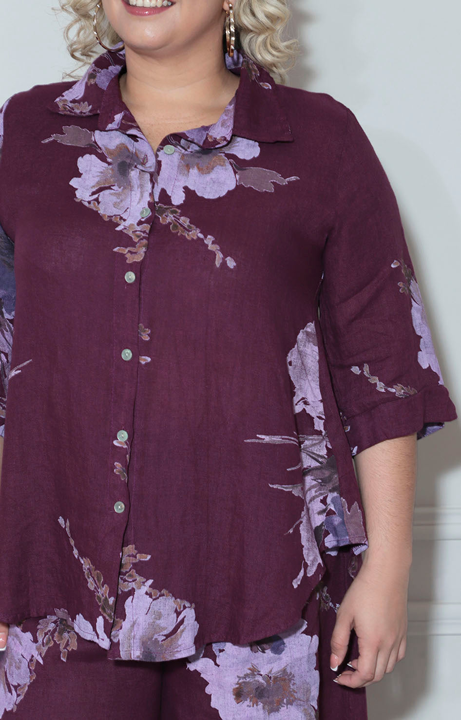 Conjunto morado floreado - CONJUNTO Boutiquemirel 