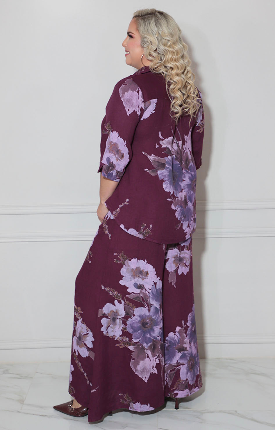 Conjunto morado floreado - CONJUNTO Boutiquemirel 