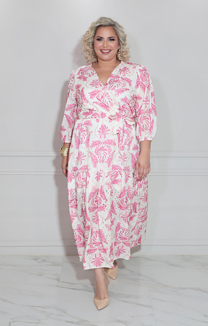 Vestido beige con flores - VESTIDO XL Boutiquemirel 