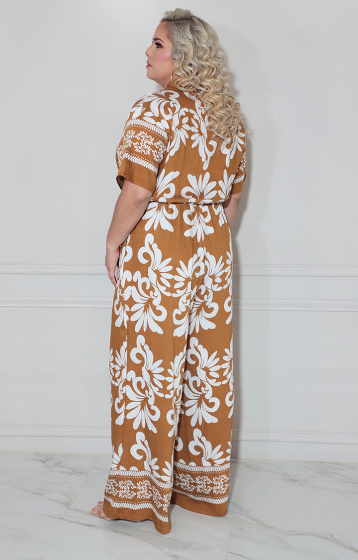 Palazzo café estampado - PALAZZO XL Boutiquemirel 