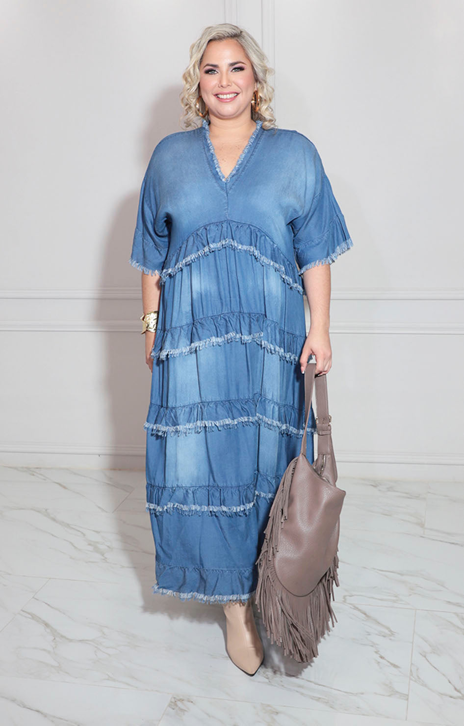 Vestido de mezclilla - VESTIDO Boutiquemirel 