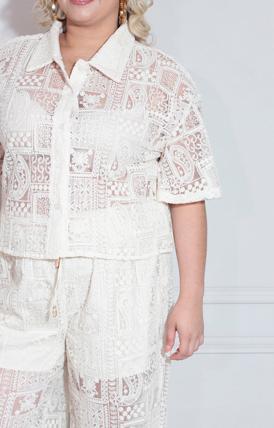 Conjunto beige de encaje - CONJUNTO XL Boutiquemirel 