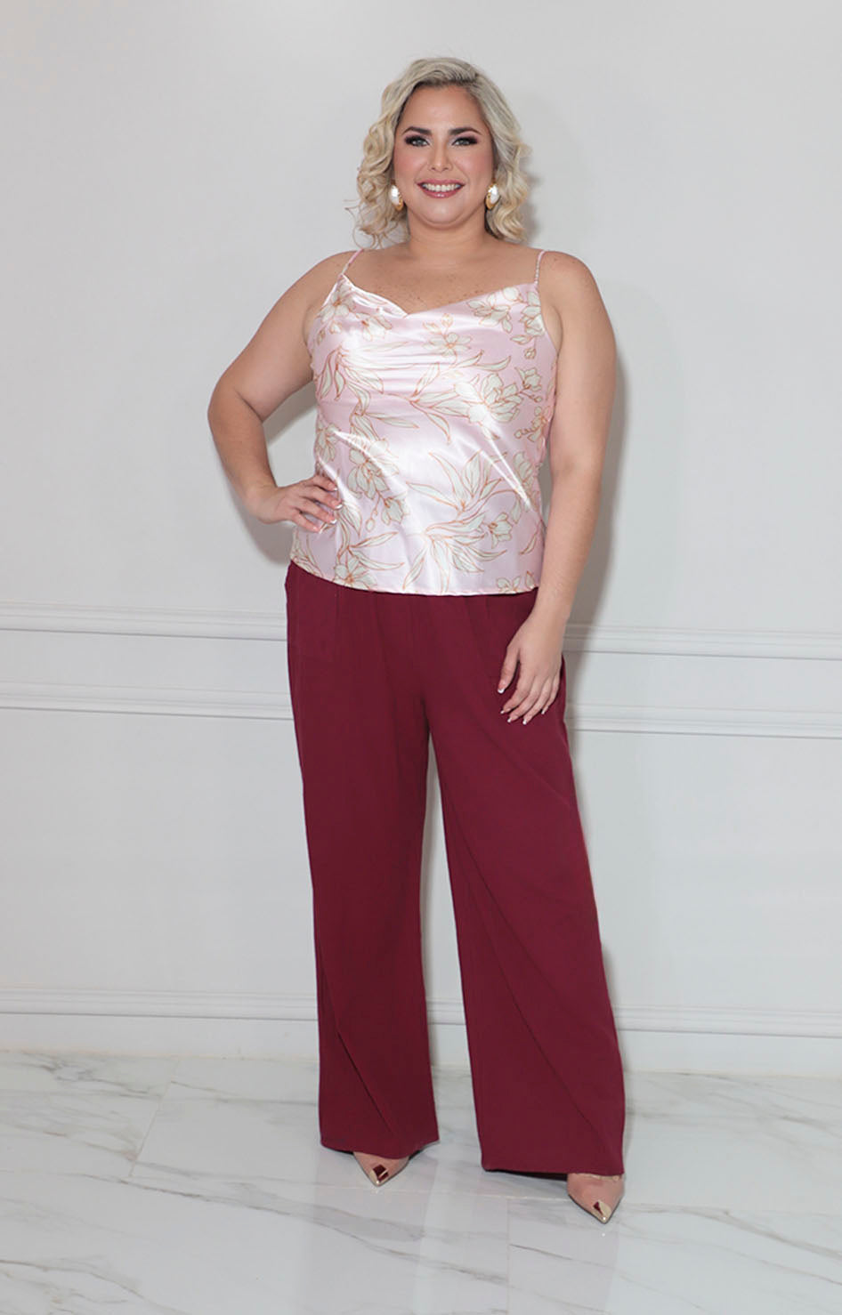 Blusa rosa satinada - BLUSA XL Boutiquemirel 