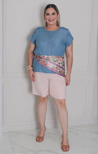 Blusa de mezclilla con mangas - BLUSAS CURVY Boutiquemirel 