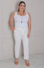 Pantalòn recto con hebilla - PANTALON CURVY Boutiquemirel 