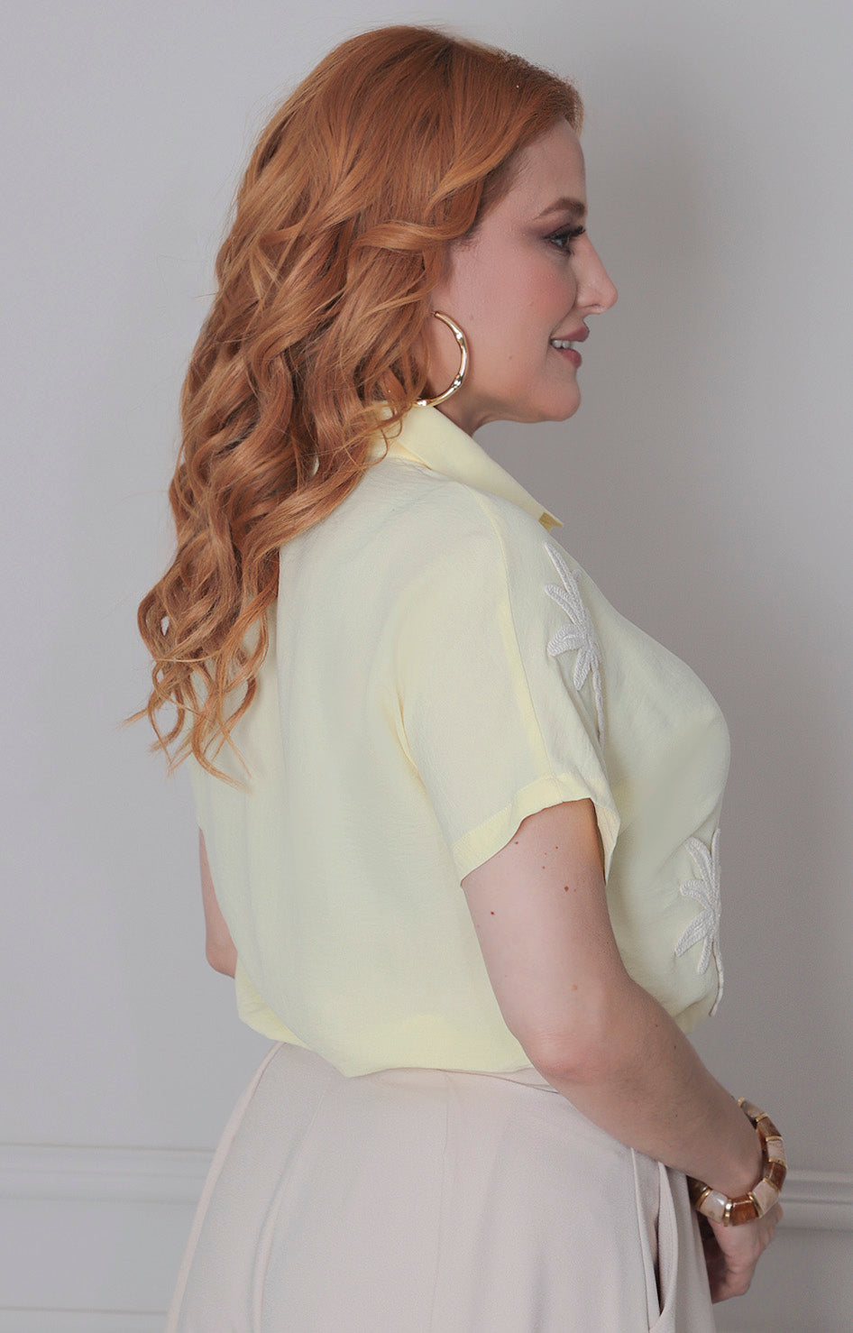 Blusa amarilla de botones - BLUSAS REGULAR Boutiquemirel 
