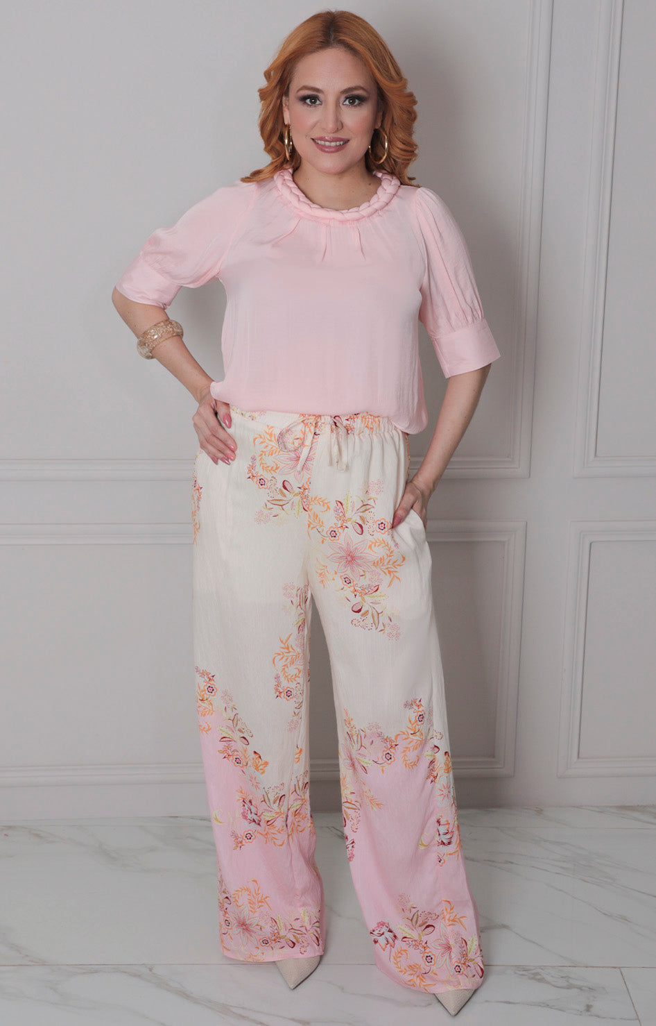 Blusa con trenzado superior - BLUSAS REGULAR Boutiquemirel 