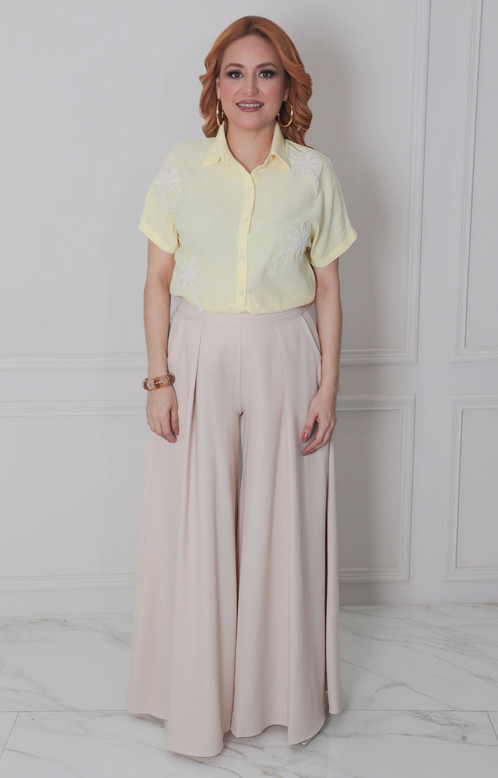 Blusa amarilla de botones - BLUSAS REGULAR Boutiquemirel 