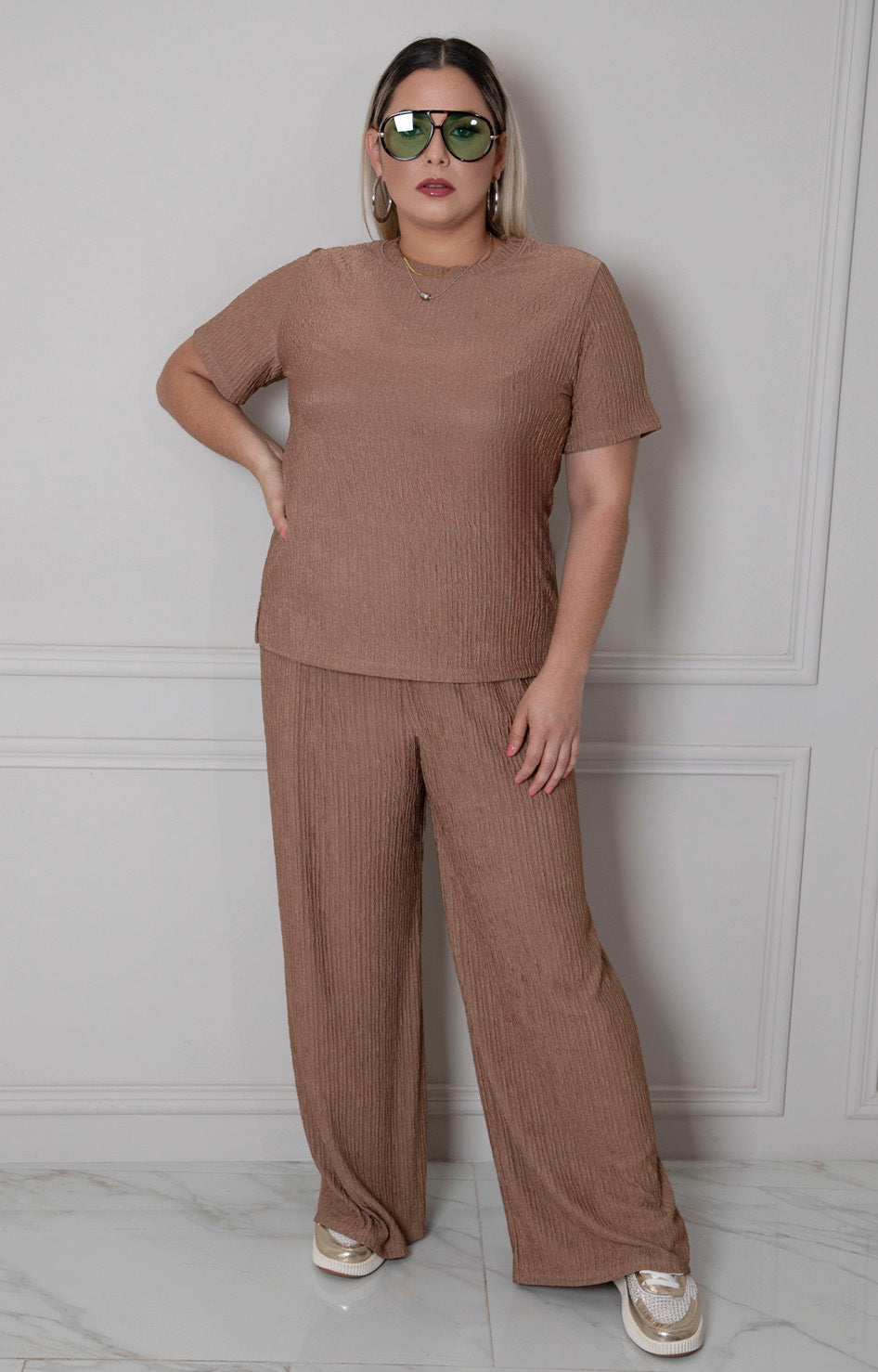 Conjunto liso de pantalòn - CONJUNTO CURVY Boutiquemirel 