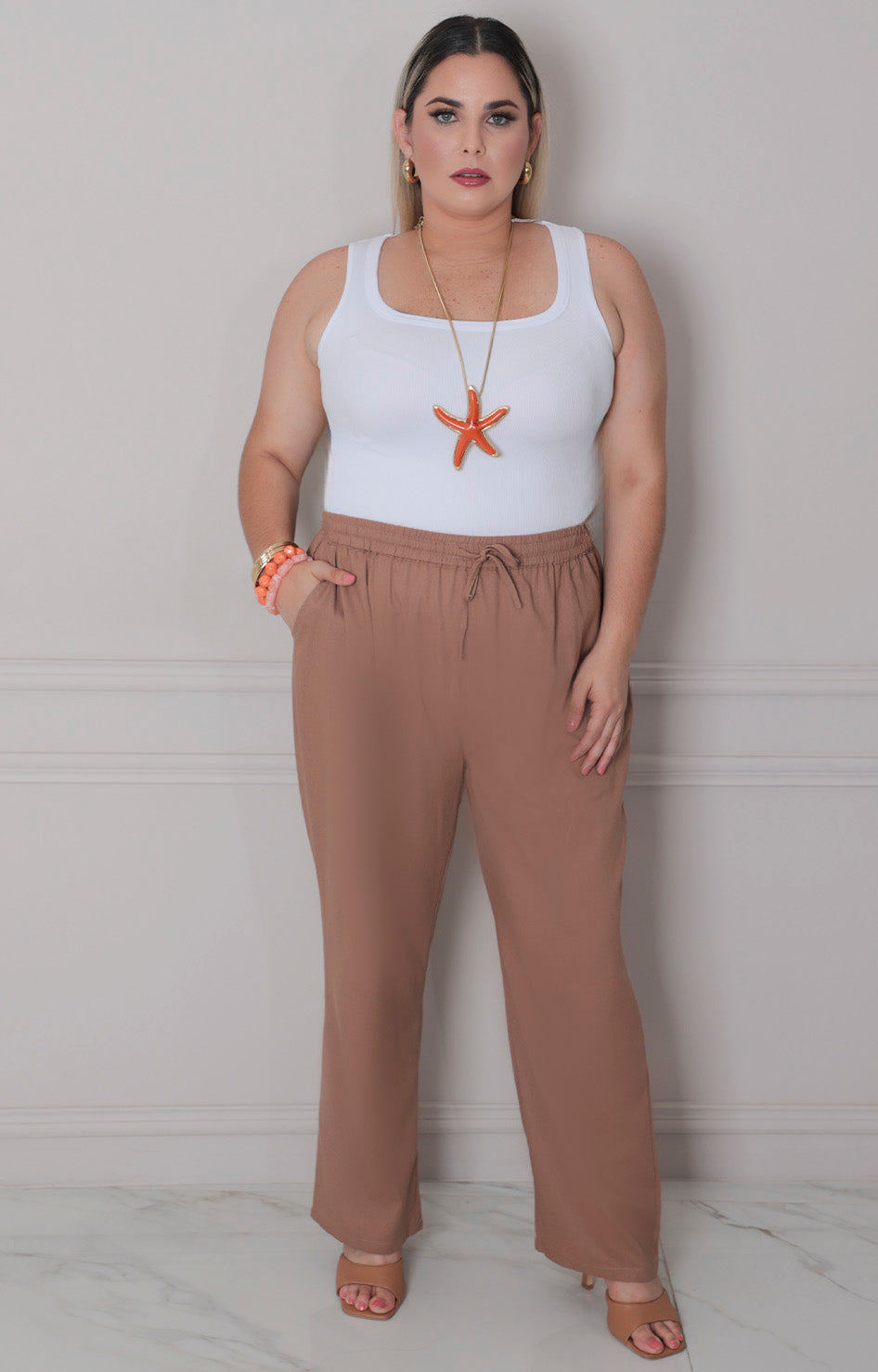 IA Pantalon recto con elàstico - PANTALON CURVY Boutiquemirel 
