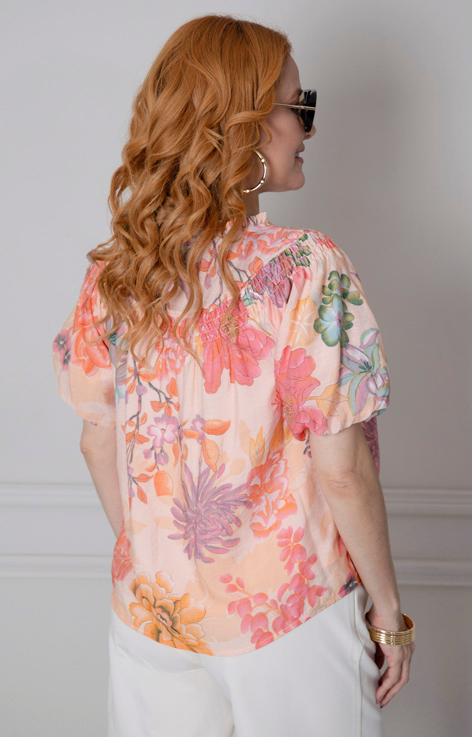 Blusa estampada con botones - BLUSAS REGULAR Boutiquemirel 