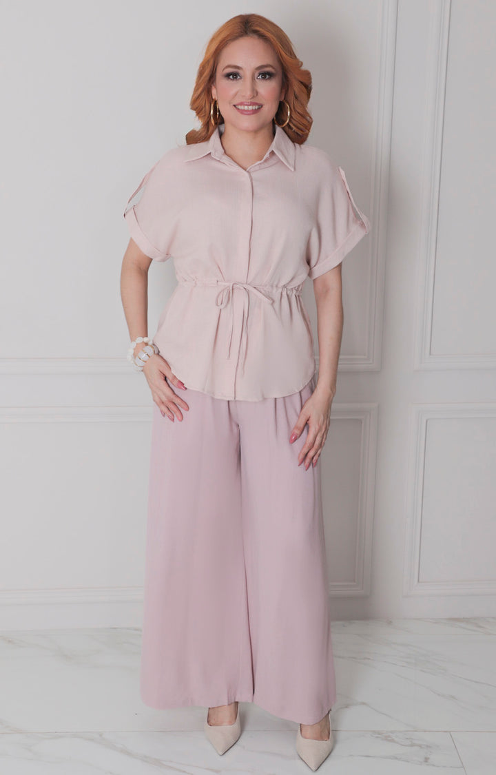Blusa de botones con lazo - BLUSAS REGULAR Boutiquemirel 