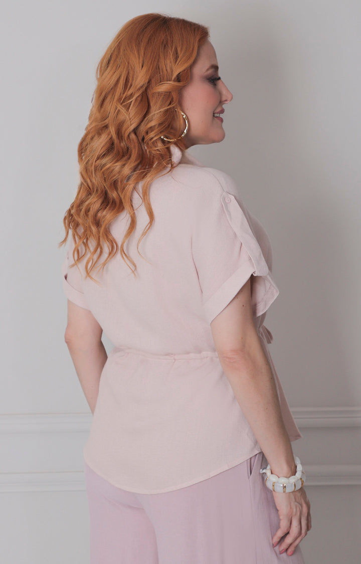 Blusa de botones con lazo - BLUSAS REGULAR Boutiquemirel 