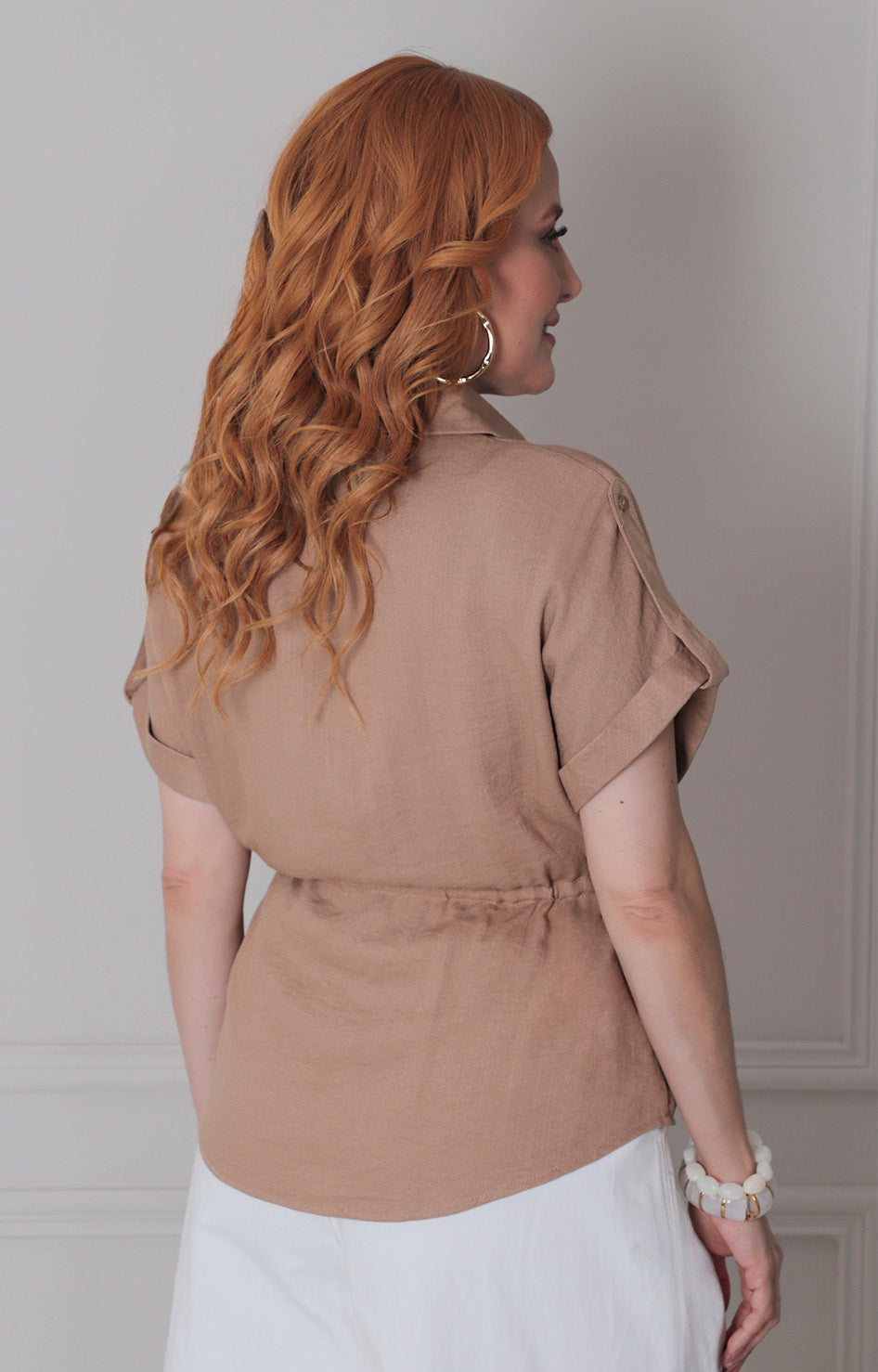 Blusa de botones con lazo - BLUSAS REGULAR Boutiquemirel 