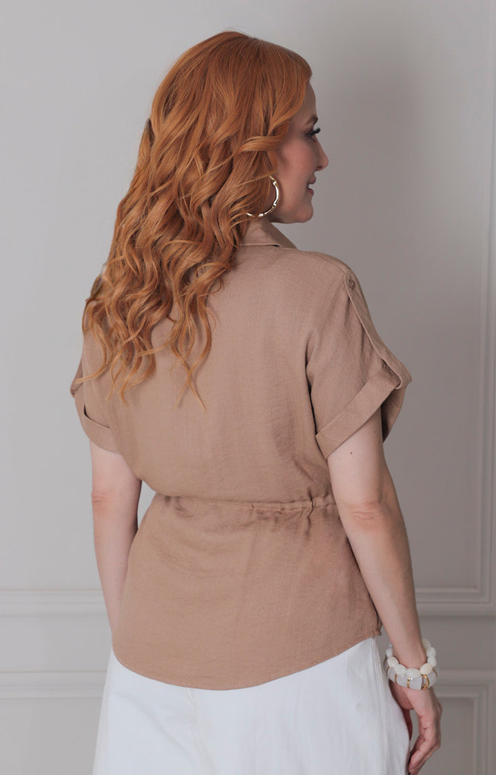 Blusa de botones con lazo - BLUSAS REGULAR Boutiquemirel 