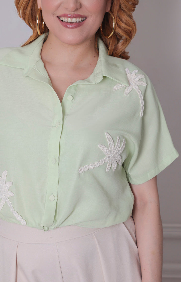 Blusa amarilla de botones - BLUSAS REGULAR Boutiquemirel 