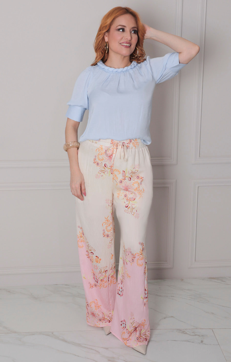 Blusa con trenzado superior - BLUSAS REGULAR Boutiquemirel 