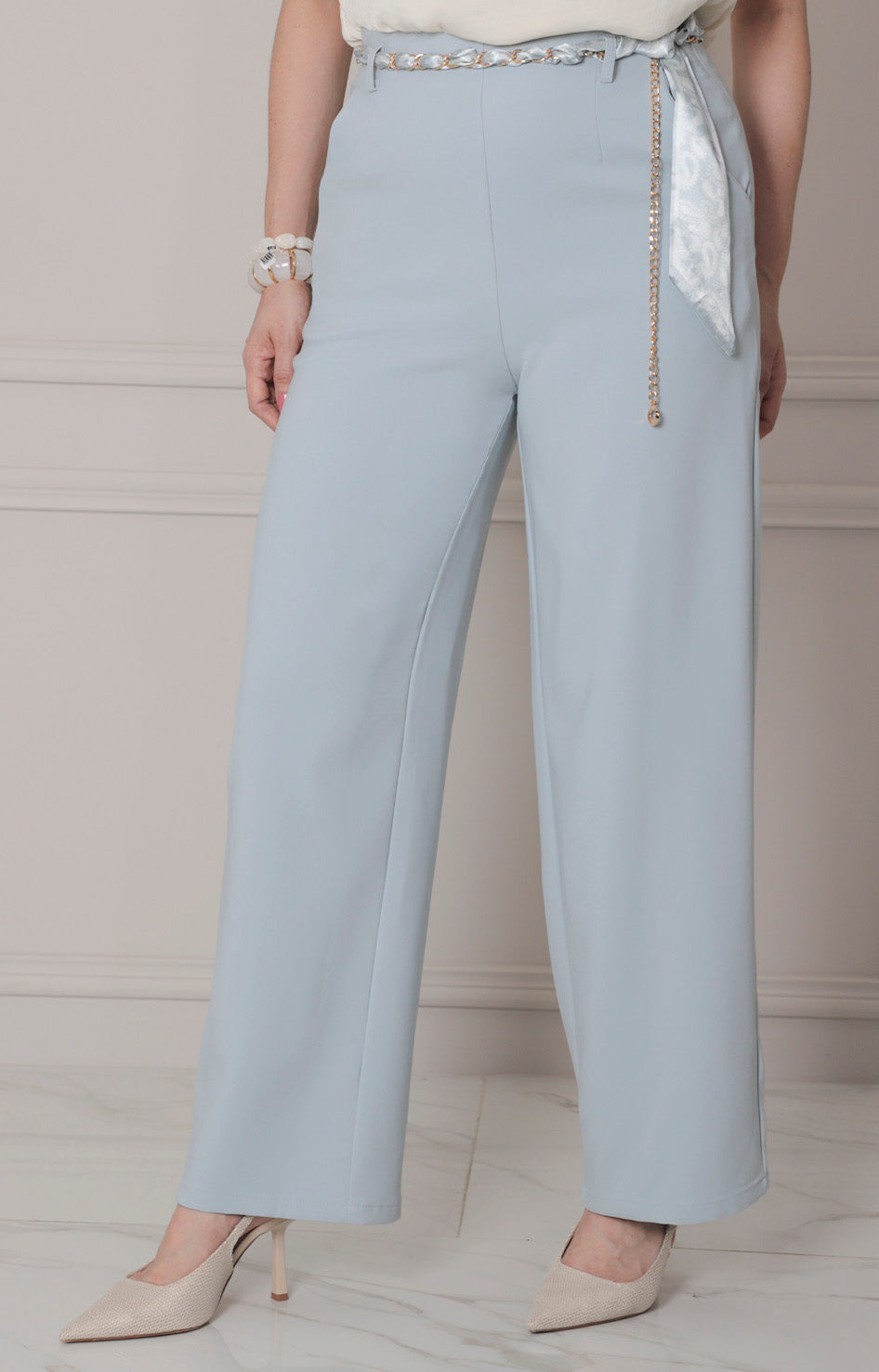 Pantalón recto con lazo - PANTALON REGULAR Boutiquemirel 