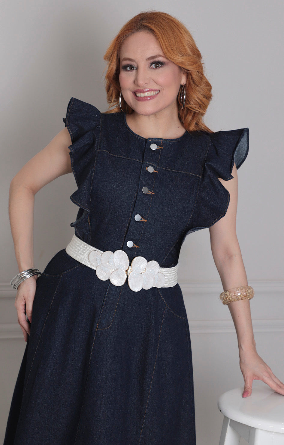 Vestido de mezclilla obscuro - VESTIDO LARGO REGULAR Boutiquemirel 