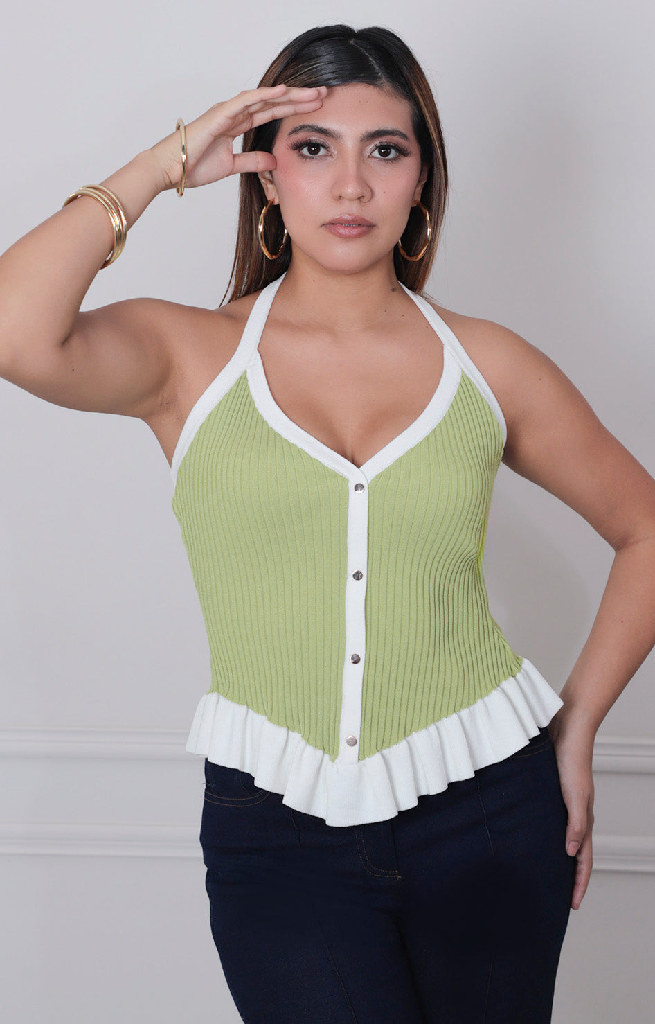 Blusa halter de punto - BLUSAS REGULAR Boutiquemirel 