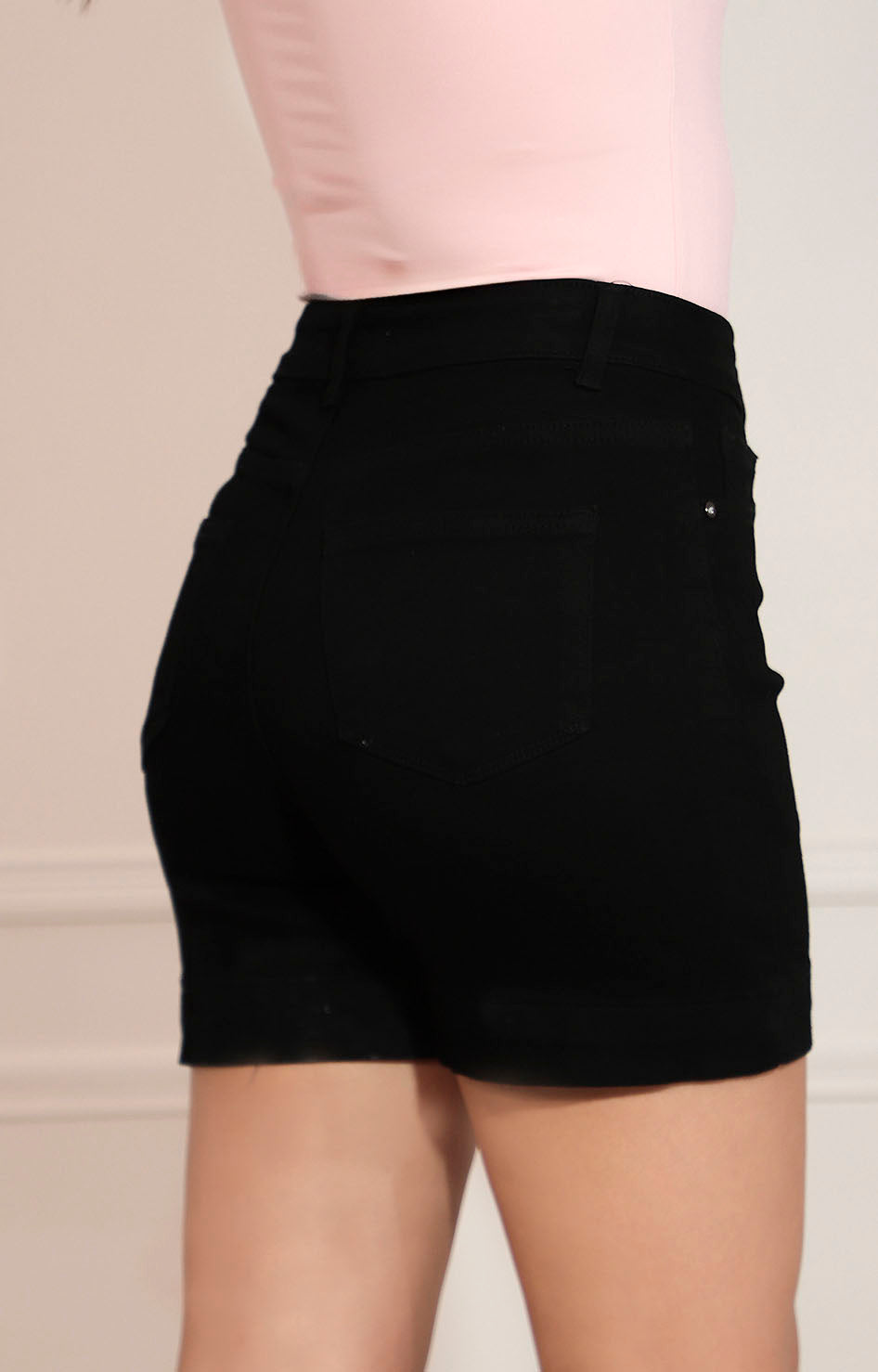 Short negro recto con bolsas - SHORT Boutiquemirel 