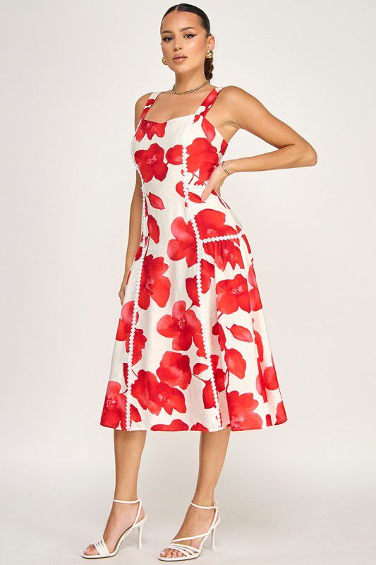 V*2-26*LULUMARI*45526D*BEIGE ESTAMPADO - VESTIDO LARGO REGULAR Boutiquemirel 