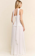 V*1-26*MANIJU*MM24556*BLANCO - VESTIDO LARGO REGULAR Boutiquemirel 