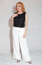 Blusa negra estampada - BLUSA Boutiquemirel 
