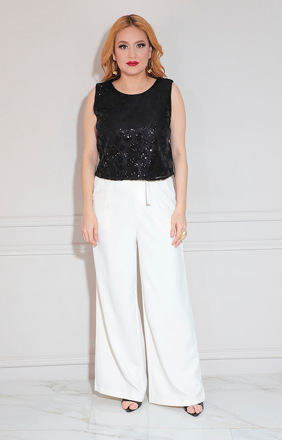 Blusa negra estampada - BLUSA Boutiquemirel 