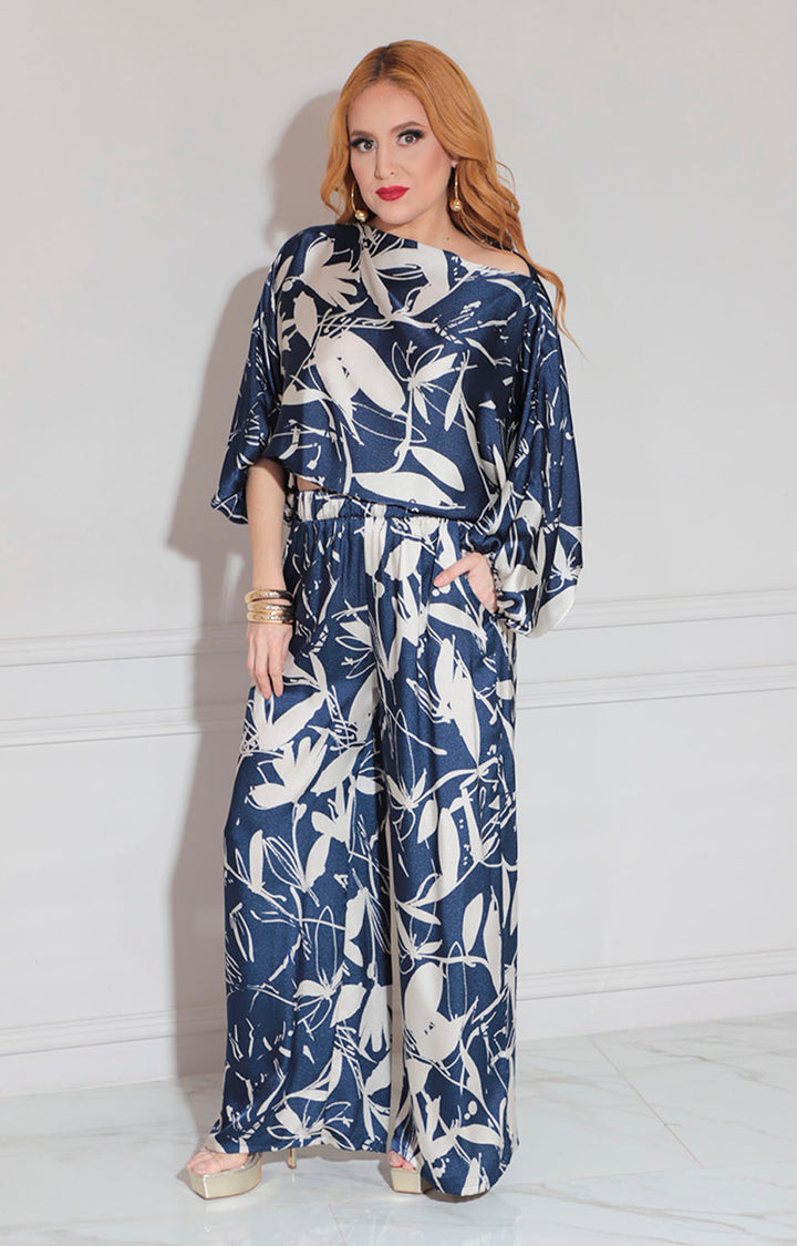 Conjunto azul estampado