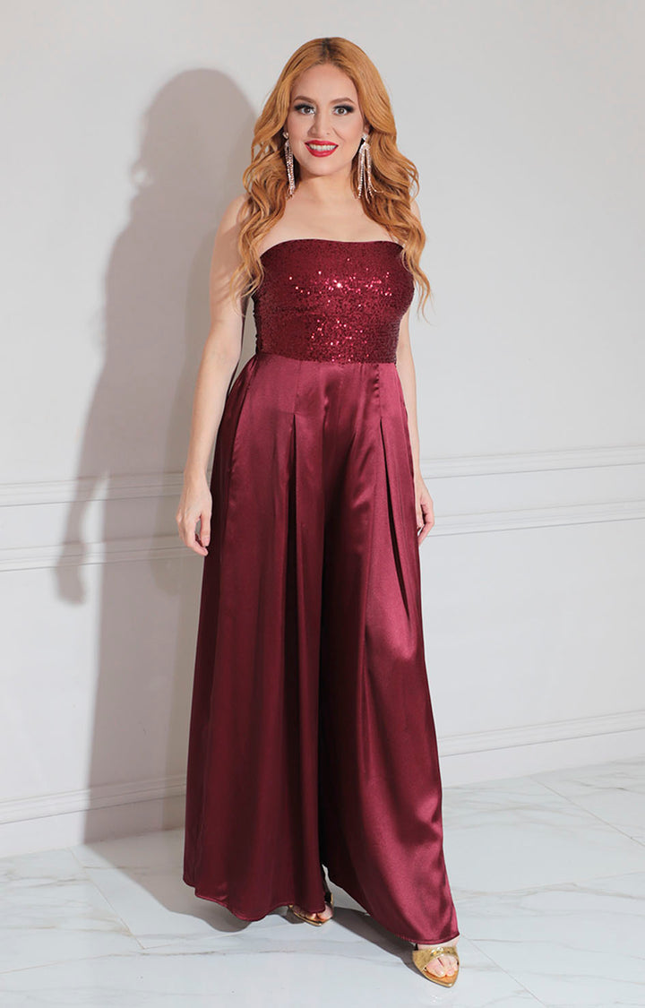 Palazzo vino con glitter